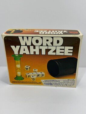 Word Yahtzee Game By E.S. Lowe Vintage 1978 Complete With Dice & Timer